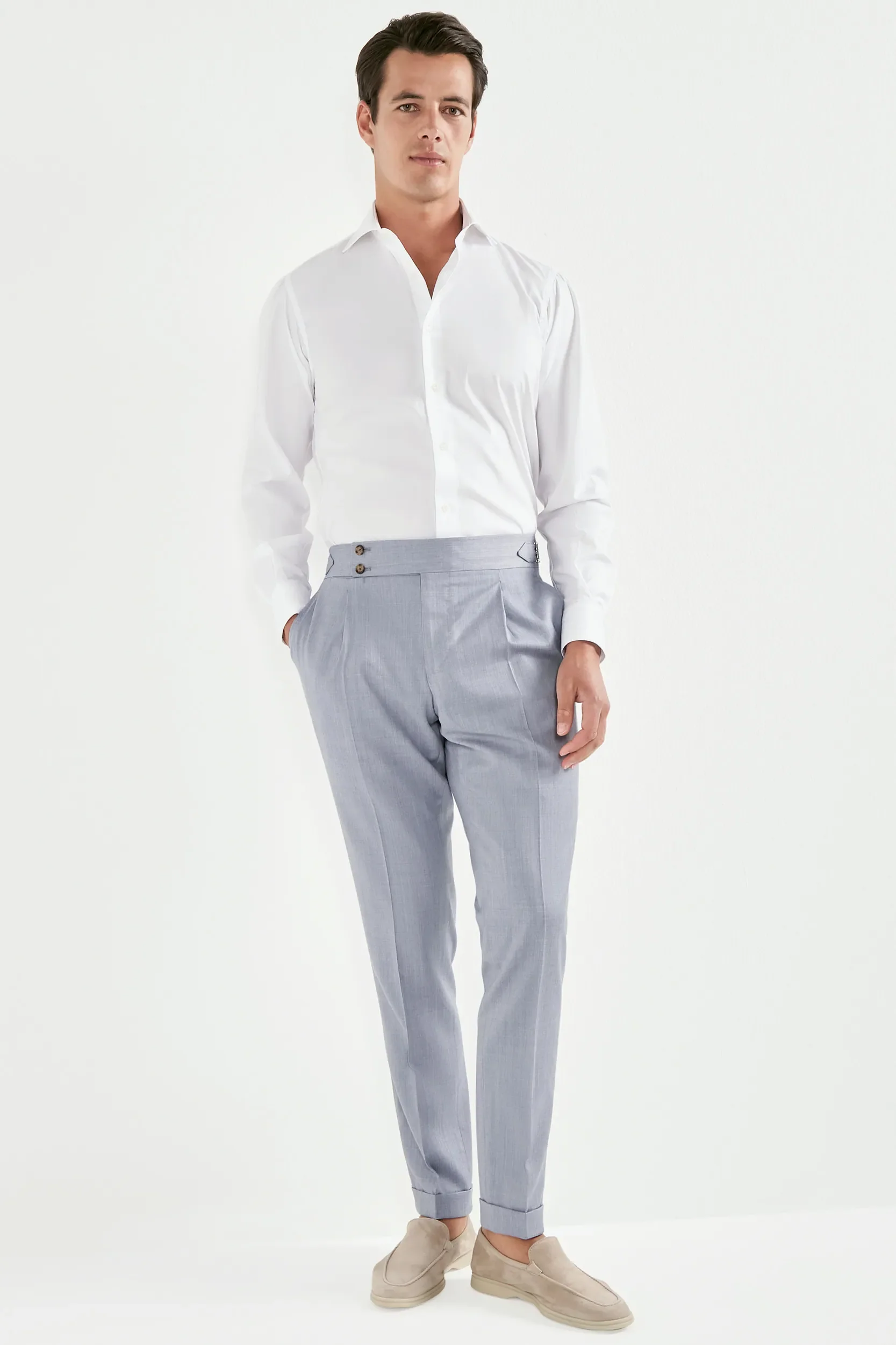 White premium Sartoriale cotton shirt - Made in Italy - Image 5